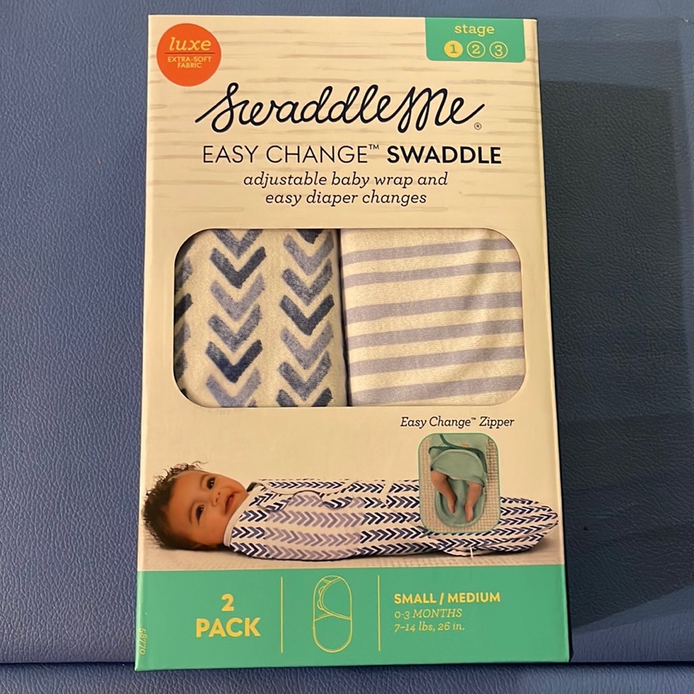 SwaddleMe Easy Change Luxe Swaddle 2 pack